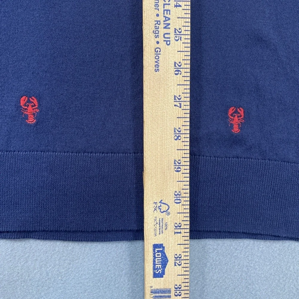 Brooks‎ Brothers Pull Over Sweater Crew Neck 2XL Navy Lobsters Coastal Beach